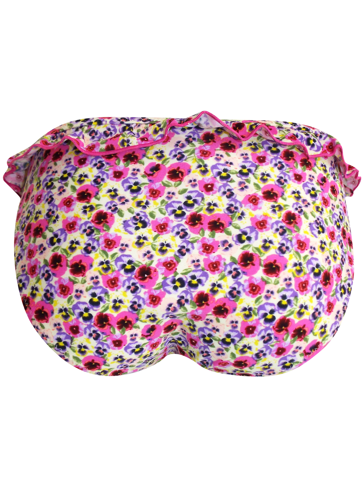 Accessorize Pink Pansy Floral Frilled Bikini Set Size To