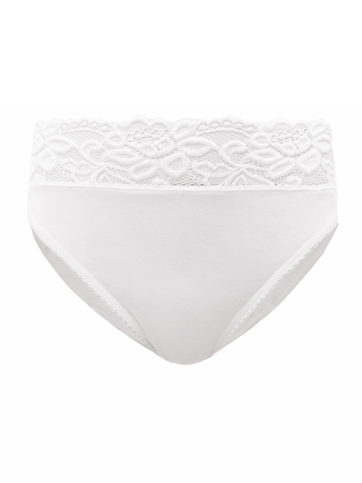 Marks And Spencer M 5 WHITE Lace High Leg Knickers Size 12