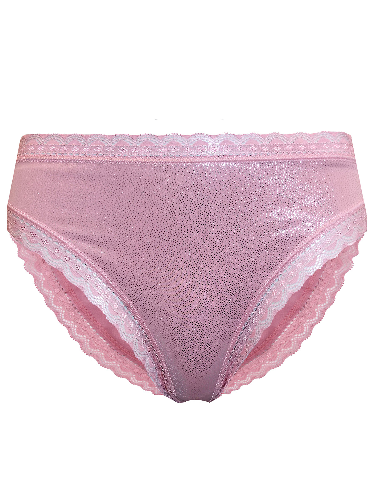 Marks And Spencer M 5 GLITTER PINK Shimmer No VPL High Leg Knickers