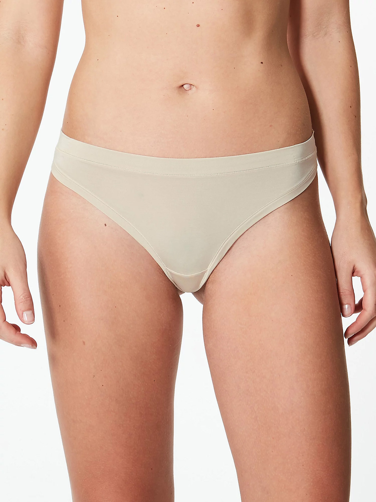 Marks And Spencer M 5 ALMOND Flexifit Modal Rich Thong Size 6 To 28