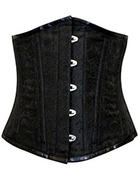 BLACK Georgia Gothic Waist Training Corset - Size 4 to 24 (Waist 18 to 38)