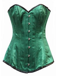 GREEN Roanne Overbust Green Corset - Size 12 to 18 (Waist 26 to 32)