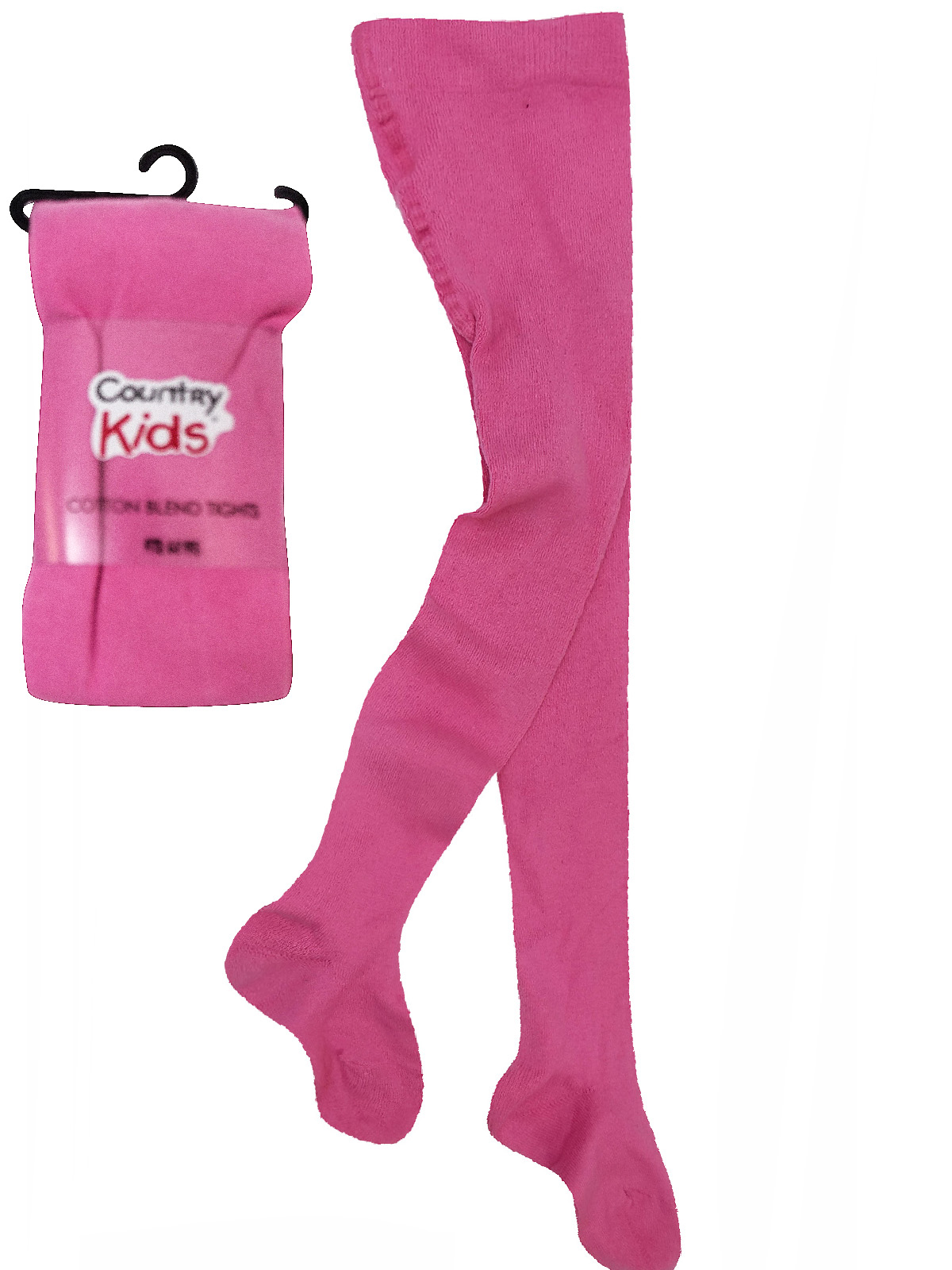 Girls Pink Opaque Tights