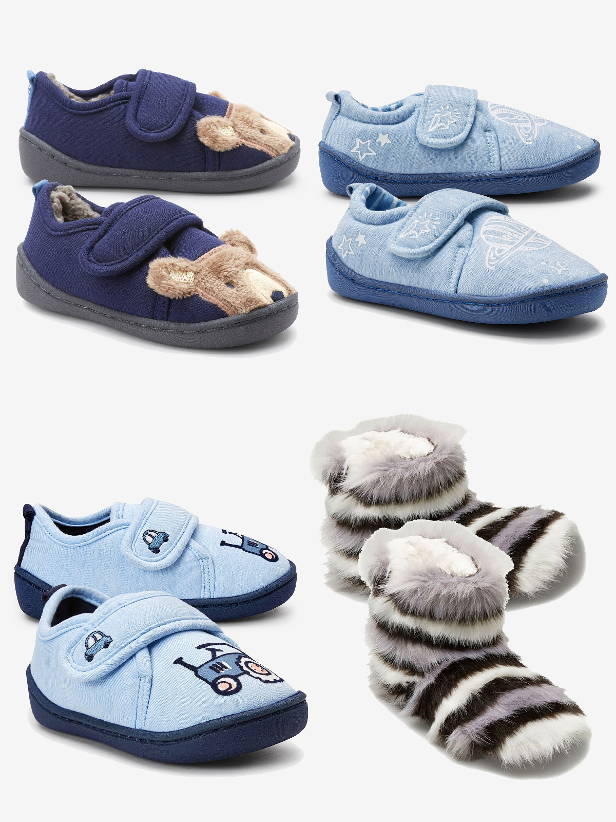 ASSORTED Younger Boys Slippers Shoe Size 7 to 11