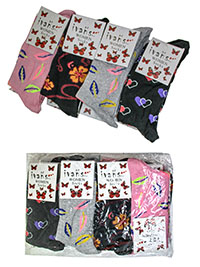 IVANS Ladies 12-Pack Mixed Prints Cotton Rich Ankle High Socks - Shoe Size 3-7