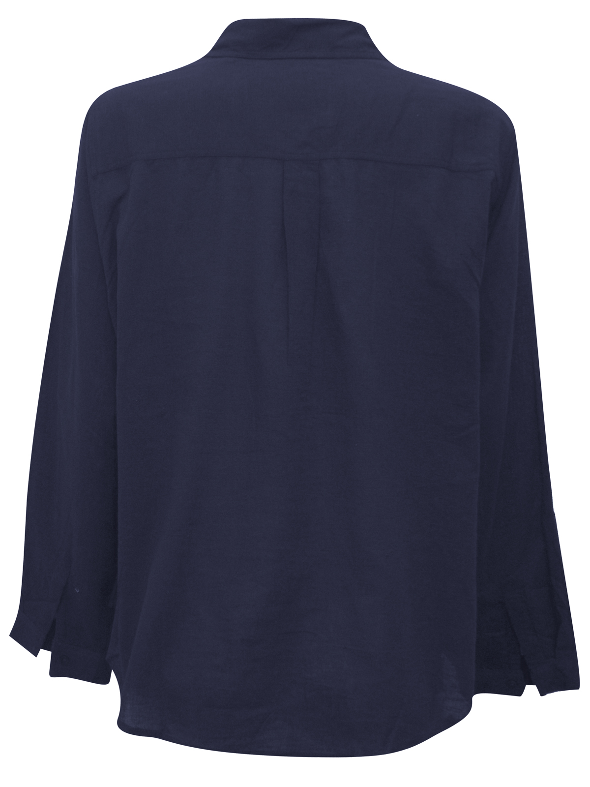 Marks and Spencer - - M&5 NAVY Pure Linen Long Sleeve Shirt - Size 8 to 18