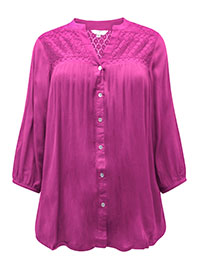 MAGENTA Crinkle Blouse - Size 10 to 20