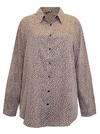 MOCHA Polka Dot Print Long Sleeve Shirt - Size 10 to 18