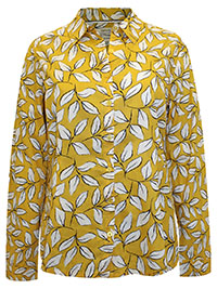 SS YELLOW Sketch Leaf Honeysuckle Chalk Larissa Shirt - Size 10 to 12