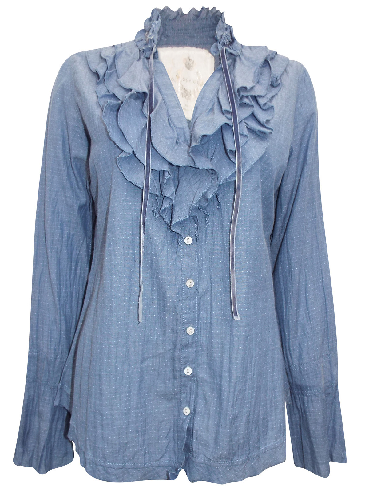 DK CHAMBRAY RUFFLE SHIRT | atelier-yuwa.ciao.jp