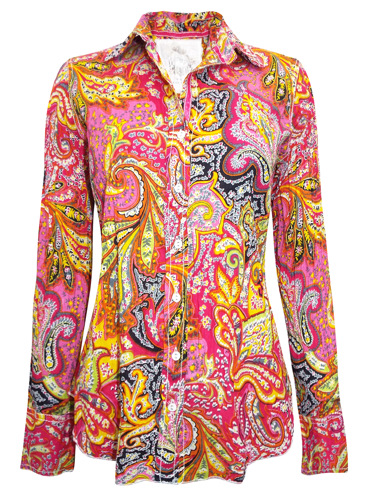 CINO - - CINO MULTI Printed Pure Cotton Crinkle Shirt - Size 10 to 16 ...