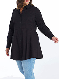Capsule BLACK Fit & Flare Shirt - Plus Size 16 to 32