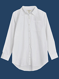 SEAS4LT WHITE Organic Cotton Salt Whitebeam Shirt - Size 10 to 20