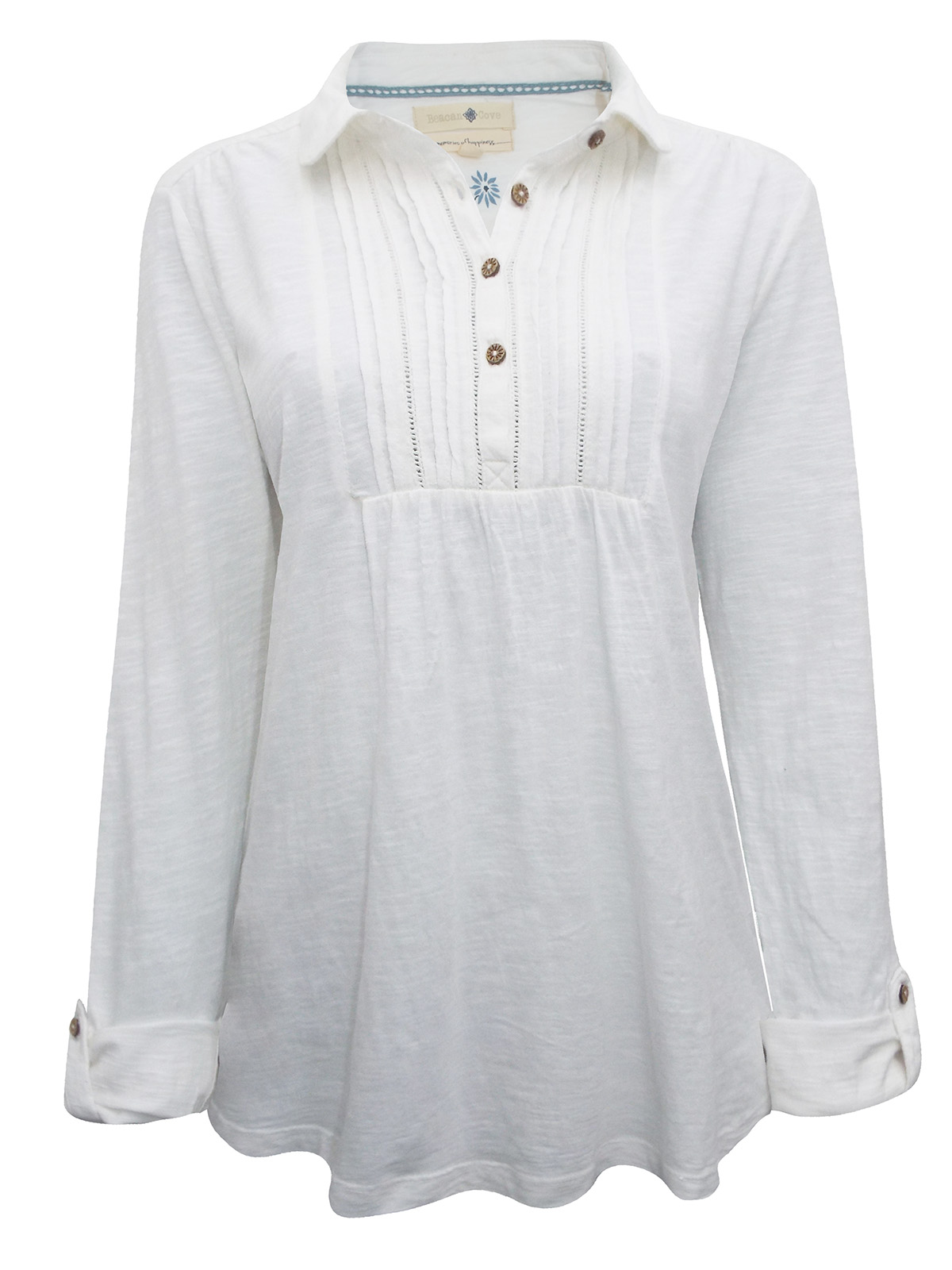 Beacan Cove cotton knit tops, tunics, dresses - - Beacan Cove IVORY ...