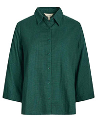 SEAS4LT GREEN Yarn Dyed Check Lantoom Shirt - Size 10