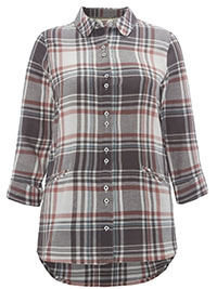 WS ALMOND Cream Check Print Wanderer Shirt - Size 6 to 18