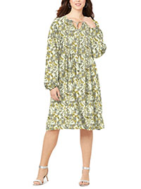 YELLOW Pintuck Shirtdress - Plus Size 16 to 28 (US 14W to 26W)