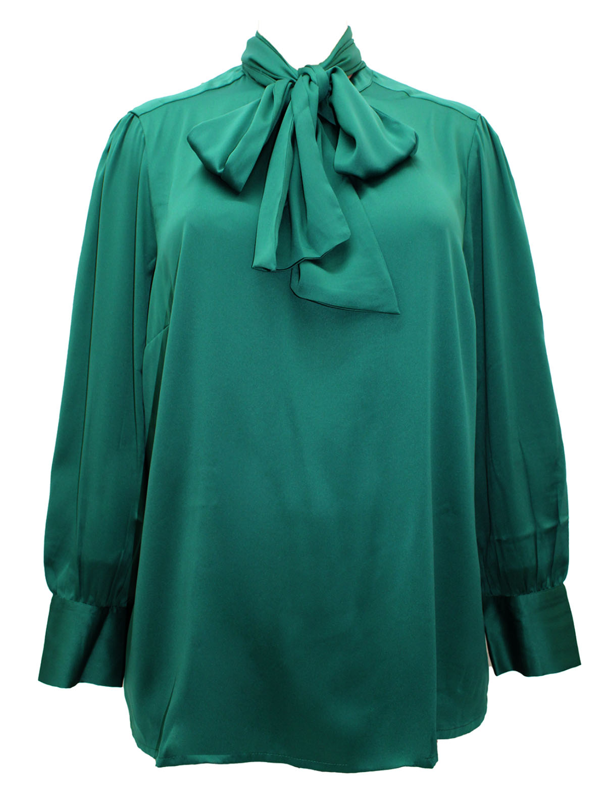 JD Williams - - JD Williams GREEN Removable Tie Satin Blouse - Plus ...