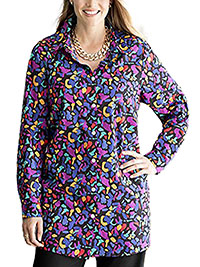 MULTI Printed Classic Big Shirt - Plus Size 16/18 to 40/42 (US 12/14 to 36/38)