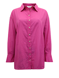 RASPBERRY Pure Cotton Long Sleeve Amy Shirt - Size 10/12 to 12/14 (S/M to M/L)