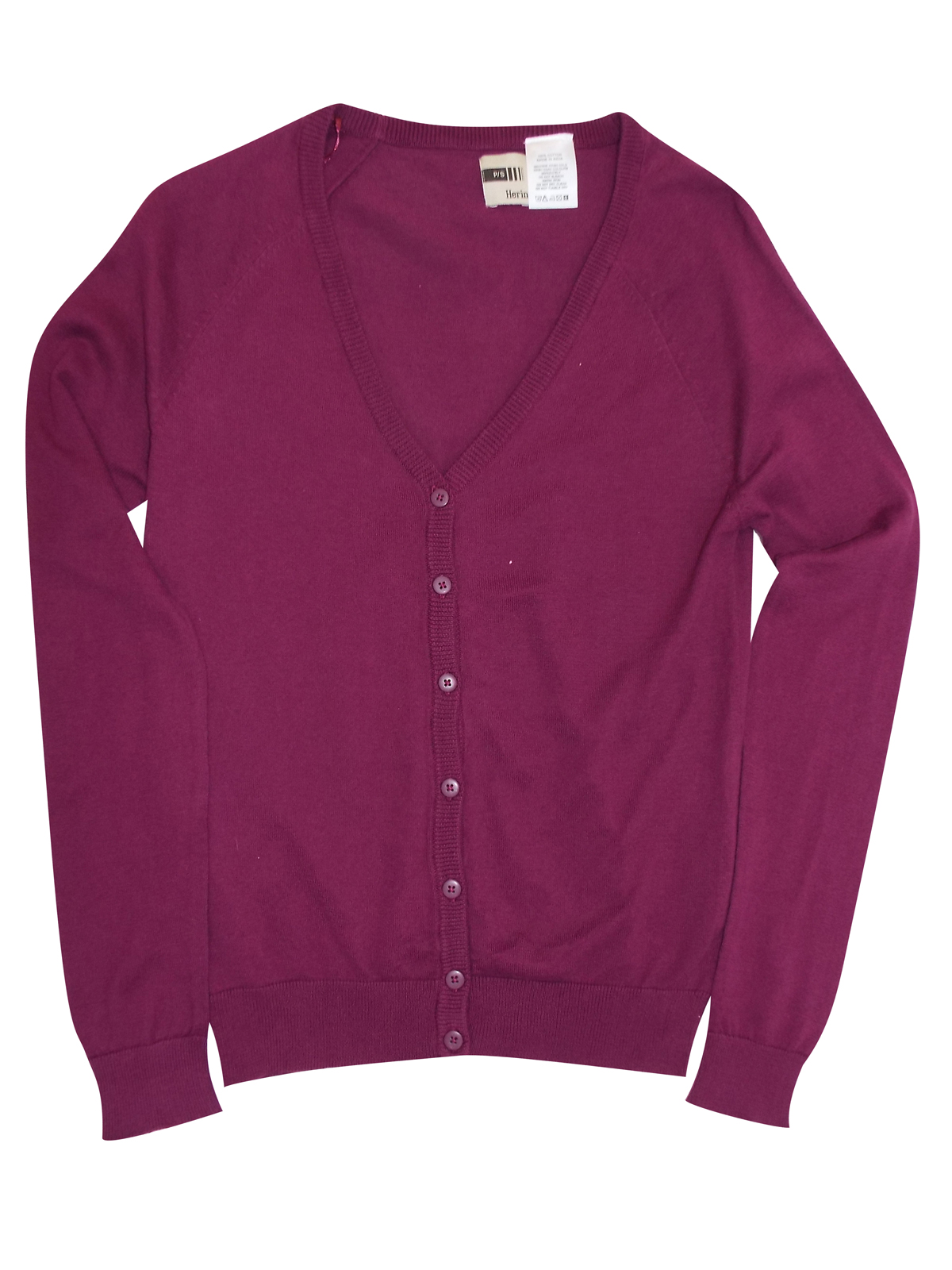 Hering - - Hering PURPLE Pure COTTON Fine Knit Summer Cardigan - Size ...