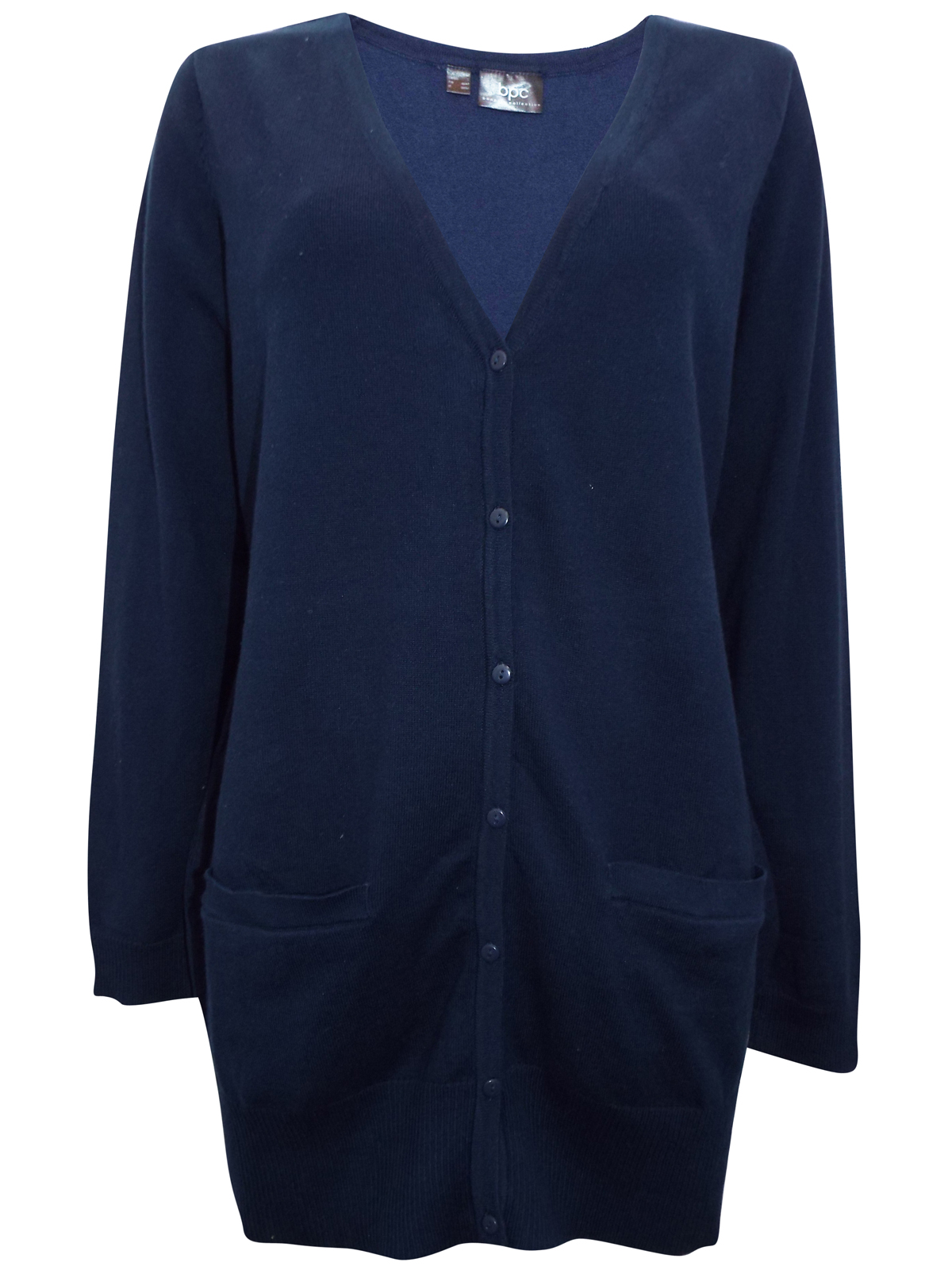 BPC Selection - - BPC Collection NAVY Fine Knit Button Through Cardigan ...