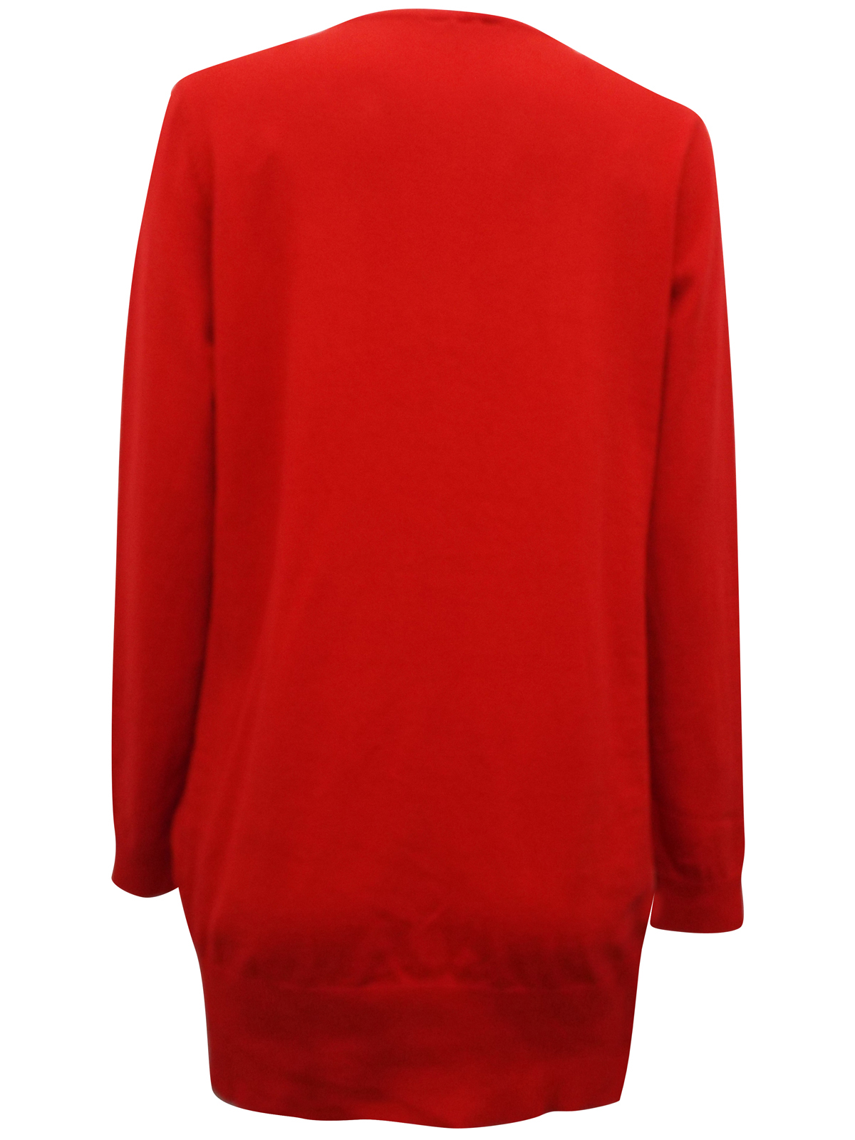 BPC Selection - - BPC Collection RED Fine Knit Button Through Cardigan ...