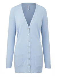 Capsule DUSKY-BLUE Boyfriend Fit Cardigan - Size 12/14 to 28/30 Capsule DUSKY-BLUE Boyfriend Fit Cardigan - Size 12/14 to 28/30