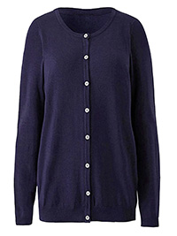 Capsule INDIGO Crew Neck Cardigan - Size 8/10 to 24/26 Capsule INDIGO Crew Neck Cardigan - Size 8/10 to 24/26