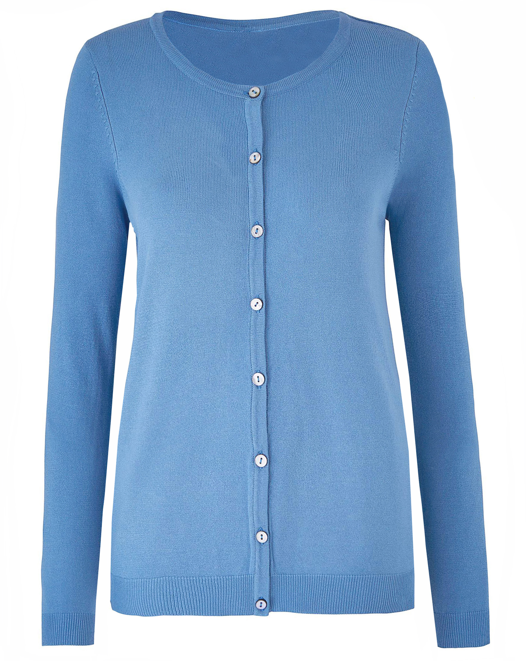 Capsule - - Capsule BLUE Crew Neck Cardigan - Plus Size 12/14 to 24/26