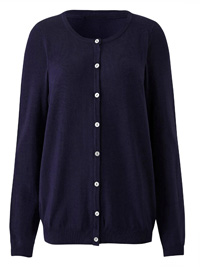 Capsule INDIGO Crew Neck Cardigan - Plus Size 8/10 to 32/34 Capsule INDIGO Crew Neck Cardigan - Plus Size 8/10 to 32/34