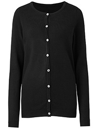 Capsule BLACK Crew Neck Cardigan - Size 8/10 to 32/34 Capsule BLACK Crew Neck Cardigan - Size 8/10 to 32/34