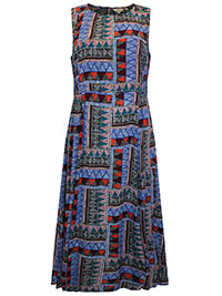 FF MULTI Sleeveless Aztec Print Connie Dress - Size 12 to 16