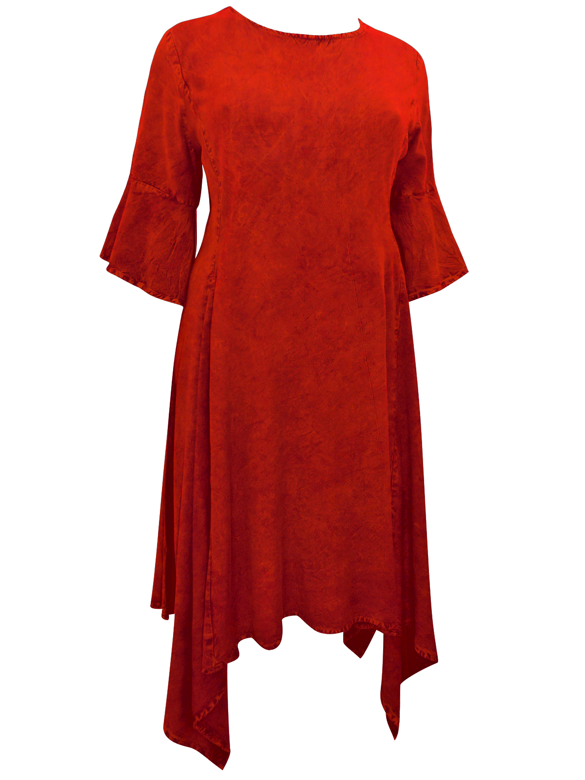 eaonplus RED Butter Soft Hanky Hem Mythical Ways Dress - Plus Size 18/ ...