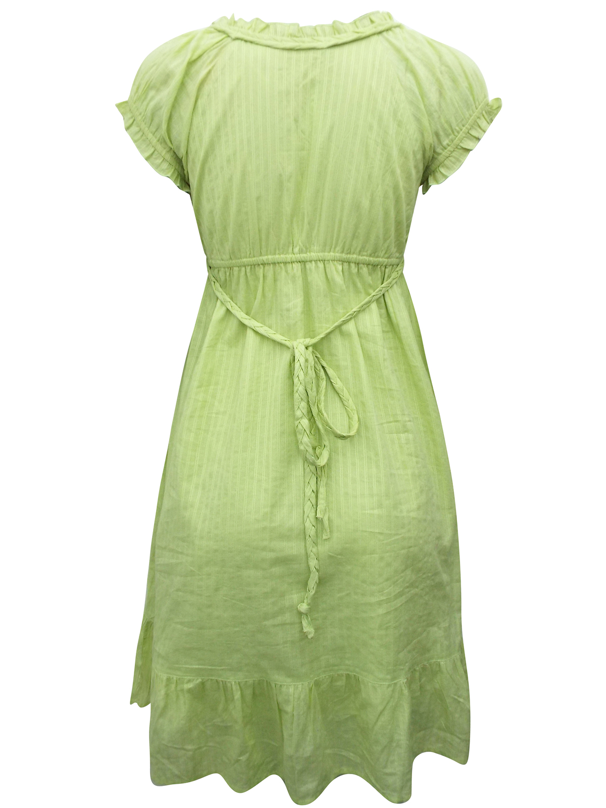 GREEN Pure Cotton Gypsy Dress - Size 8 to 20