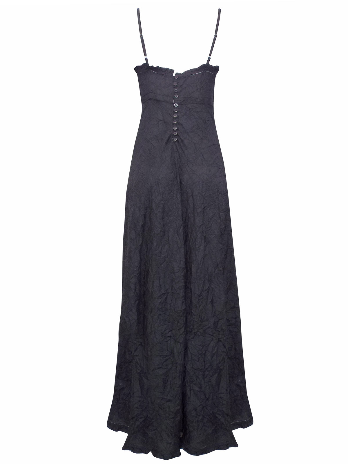 Milla - - Milla BLACK Sleeveless Crinkle Maxi Dress - Size 10 to 22 (EU ...