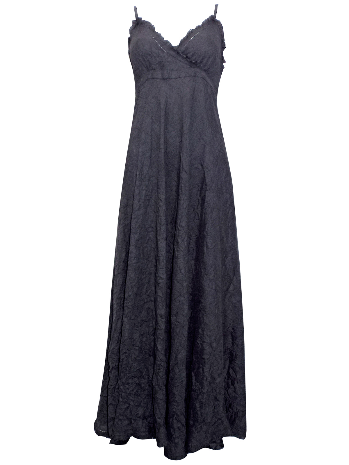 Milla - - Milla BLACK Sleeveless Crinkle Maxi Dress - Size 10 to 22 (EU ...