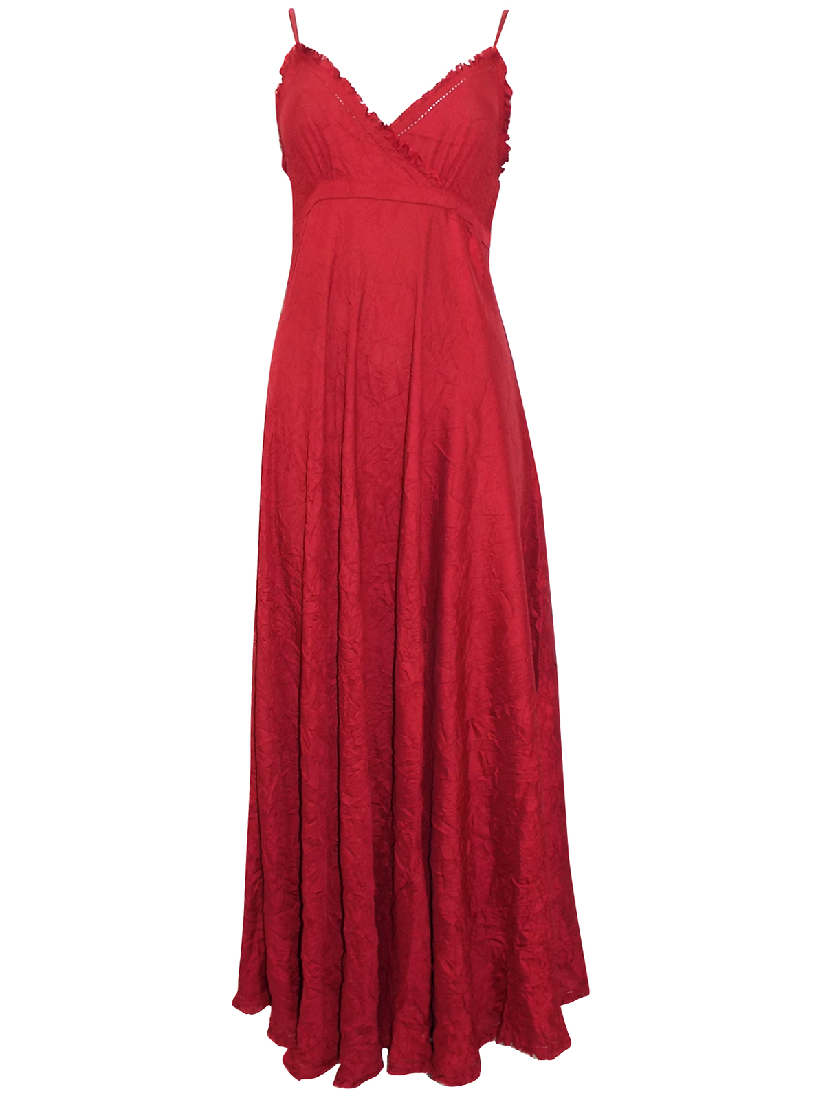 Milla - - Milla WINE Strappy Crushed Crinkle Maxi Dress - Size 10 to 22 ...