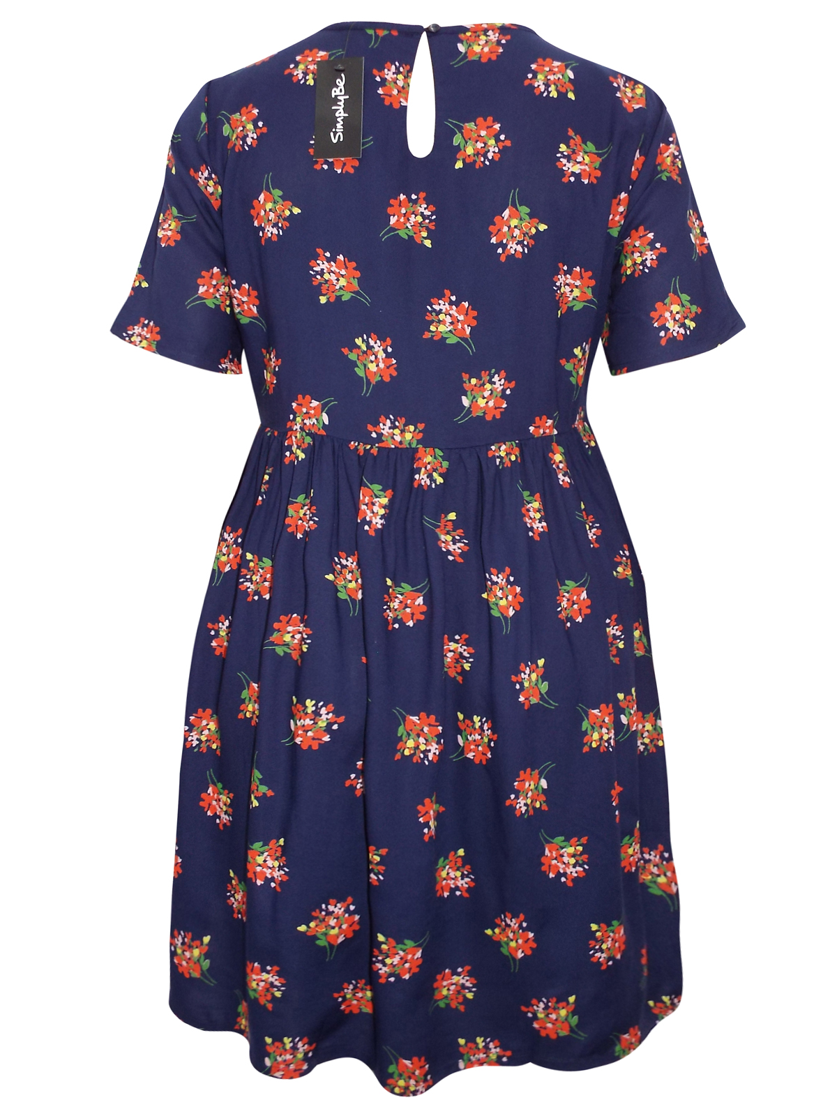 Plus Size wholesale clothing by simply be - - SimplyBe NAVY Floral Cut ...