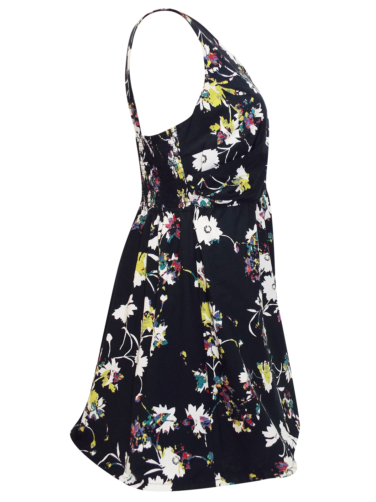 Jessica Simpson - - Jessica Simpson BLACK Lillian Floral Print Fit ...