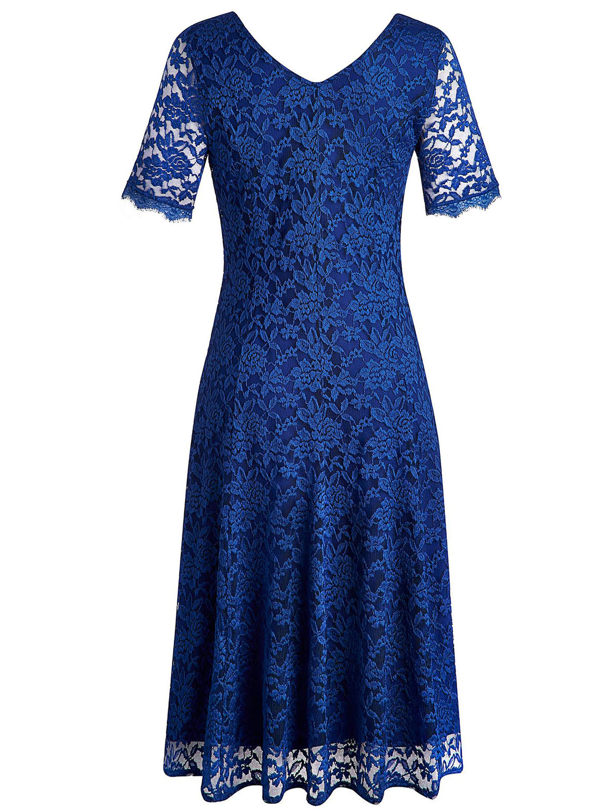 Joanna Hope - - Joanna Hope COBALT Floral Lace Midi Dress - Size 10 to 32