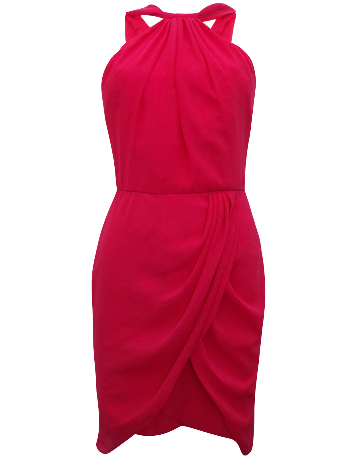 V Label London - - VLabel PINK Wrap Front Mini Dress - Size 4 to 16