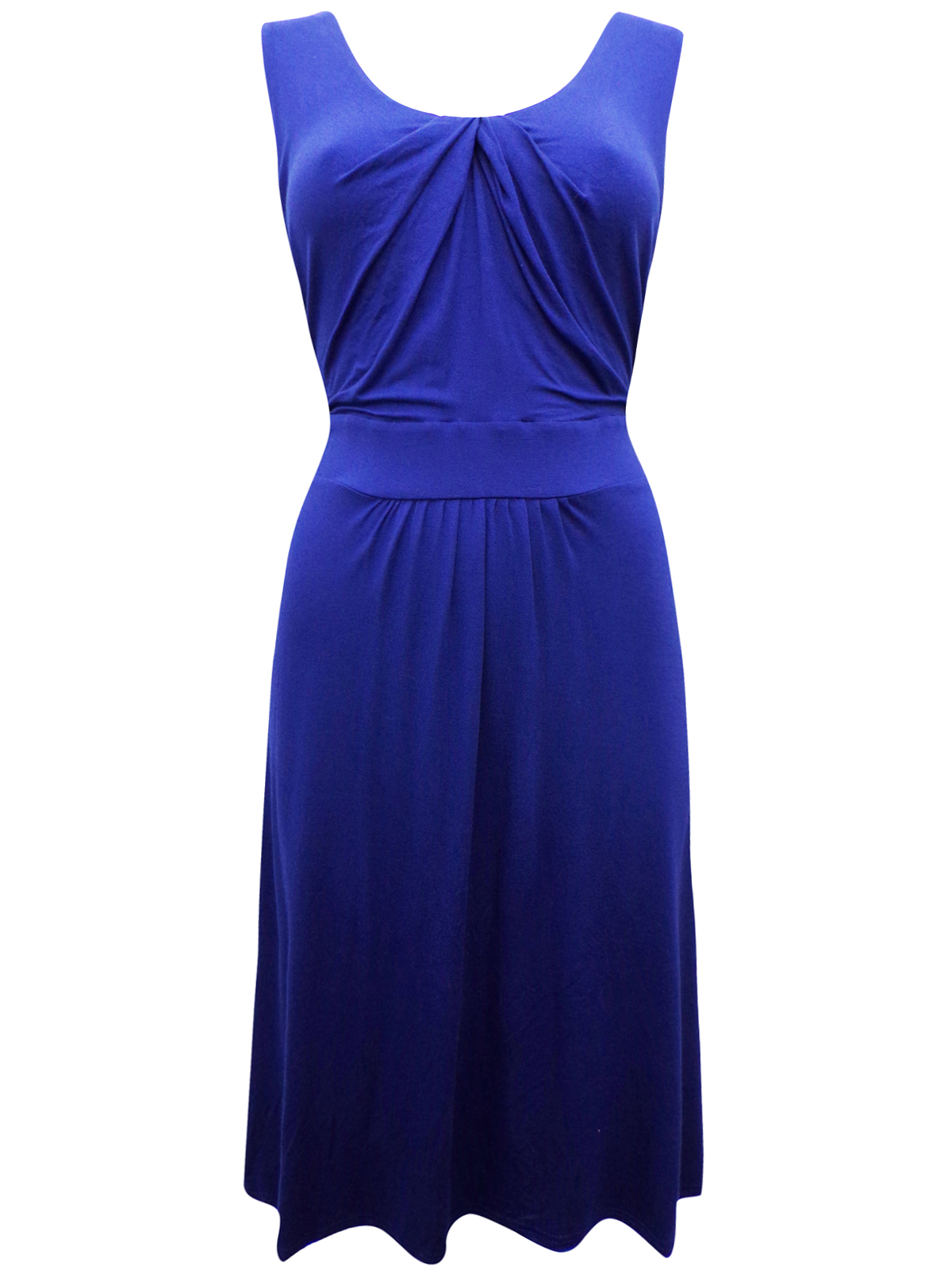 Pure Collection - - PureCollection BLUE Twist Front Jersey Dress - Size ...