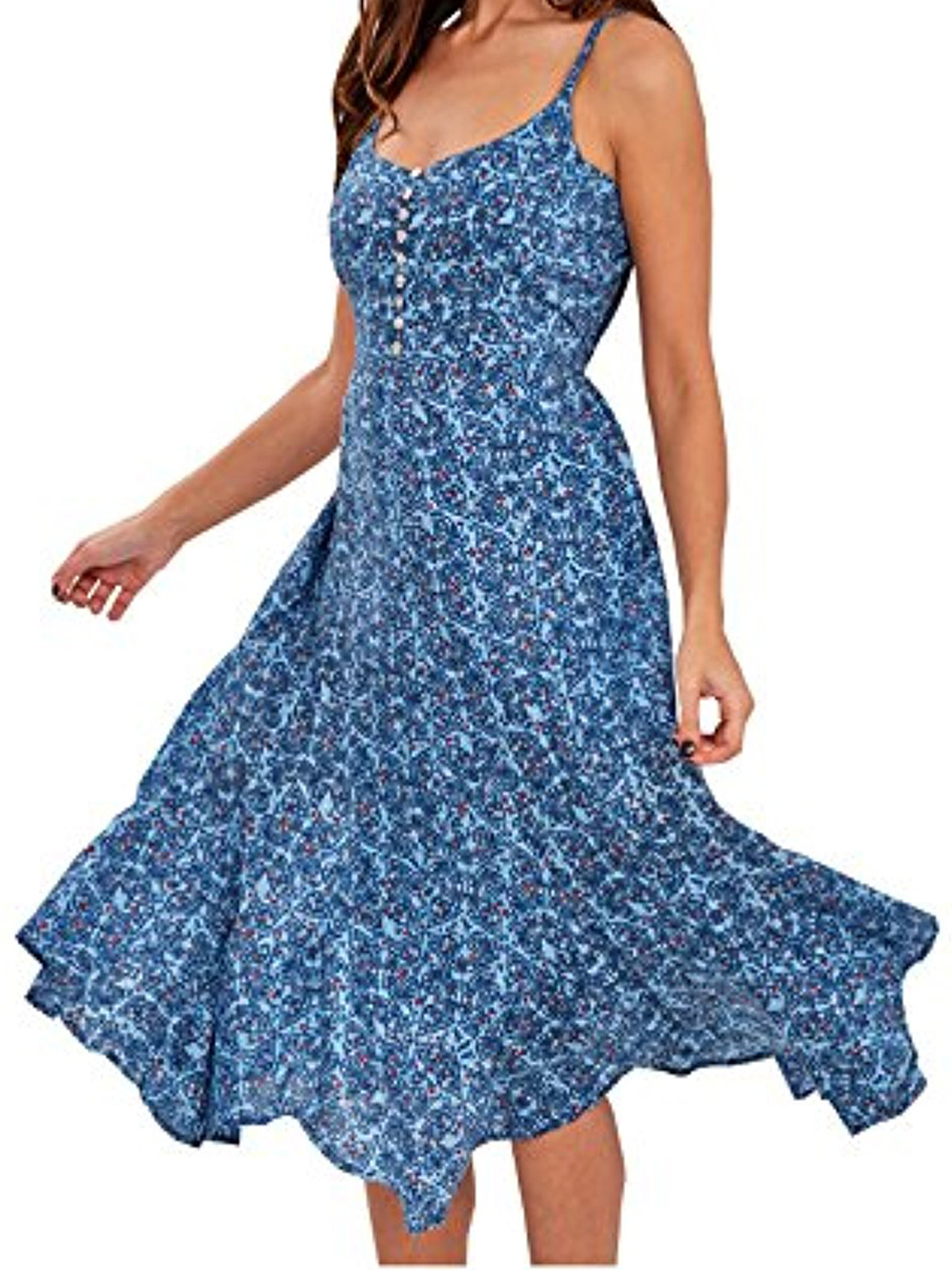 Joe Browns - - Joe Browns BLUE Vintage Summer Dress - Plus Size 12 to 30