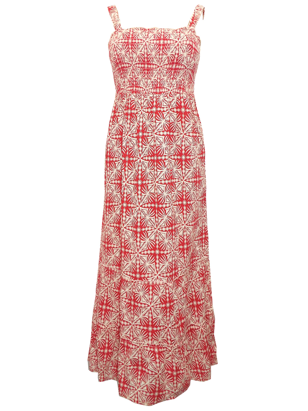 Avenue RED Pure Cotton Printed Shirred Maxi Dress - Plus Size 14/16 to ...