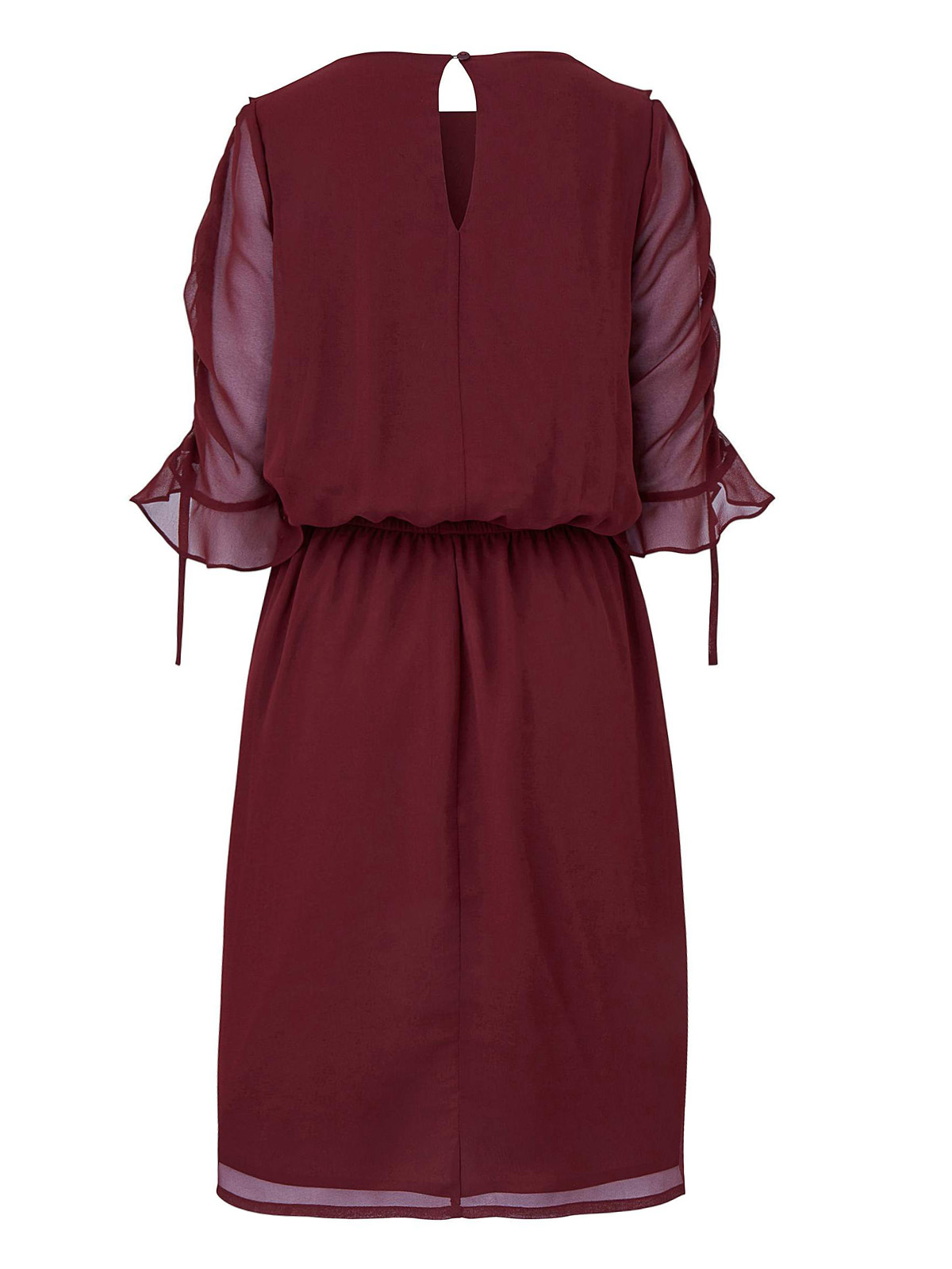 Plus Size wholesale clothing by simply be - - Simply Be CLARET Ruched ...