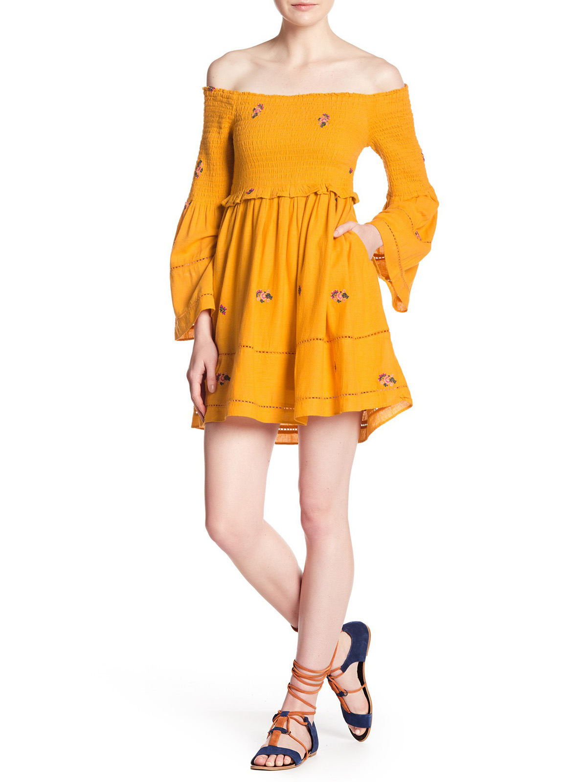 free people yellow sundress