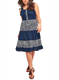 NAVY Perfect Paisley Dress - Plus Size 16