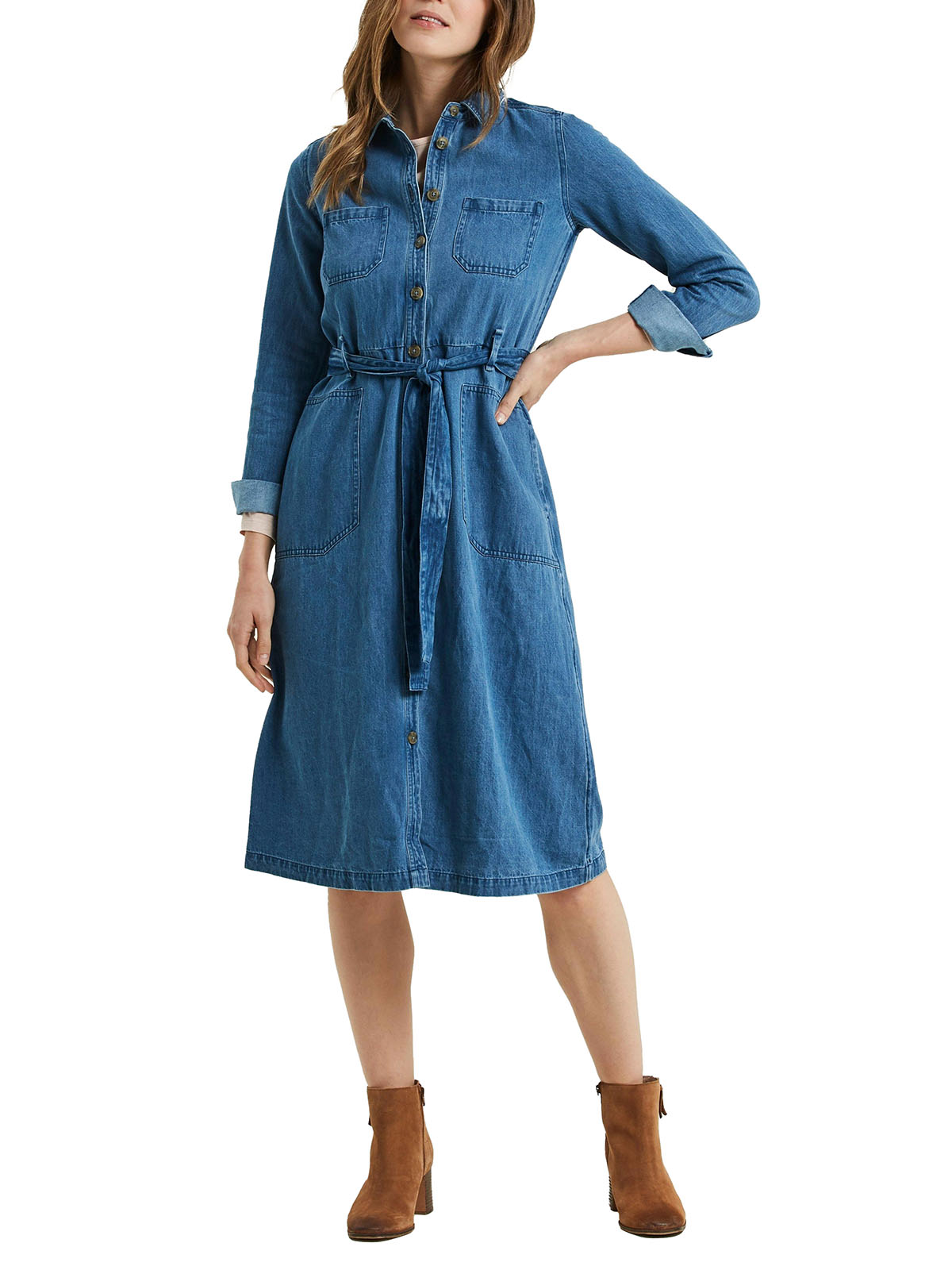 Fat face denim dress best sale