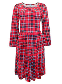 DJ RED Angie Plaid Fit & Flare Dress - Size 10 to 16 (US S to XL)